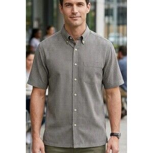 Vintage Cooper Jones Shirt XL 100% Linen Button Pocket Cowboy